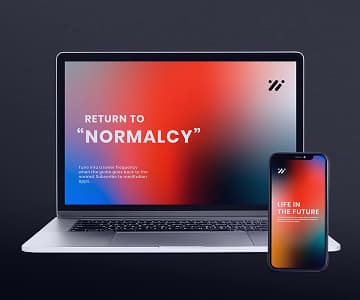 Meditation App on a laptop and a phone